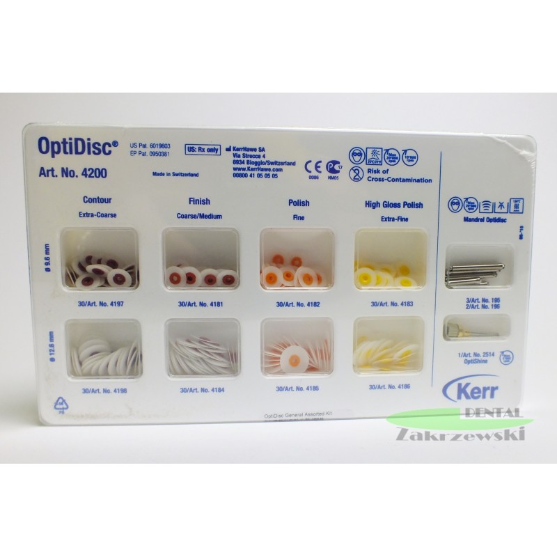 Диски optidisc № 4200 op.8x30+5mandr + кисть Kerr