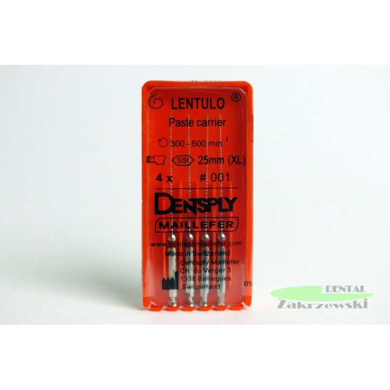 Lentulo без пружины 25 мм. A0022 op. 4 шт. Maillefer