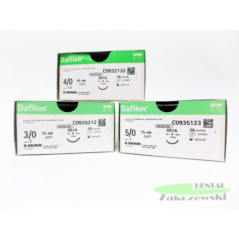Хирургическая нить dafilon Blue 5/0 Braun