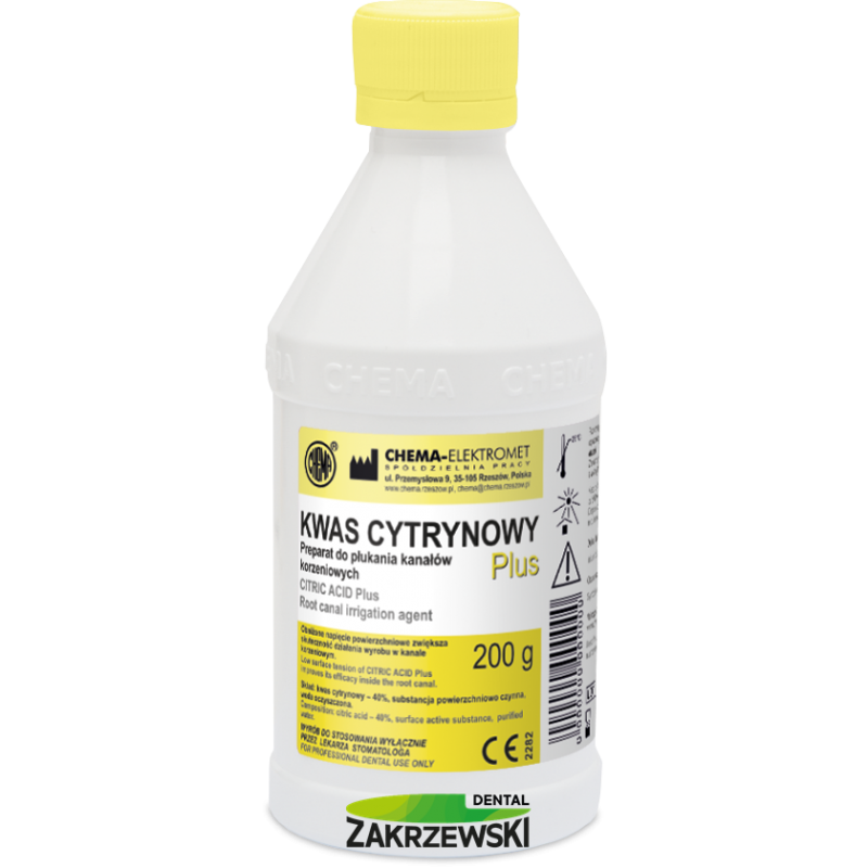 Лимонная кислота плюс 40% op. 200 g. Chema