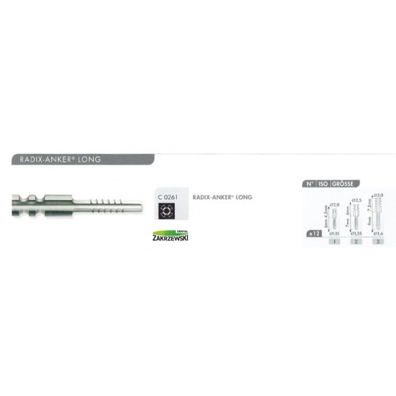 Radix-Anker Standard C193T lub Long C0261 1szt. Maillefer