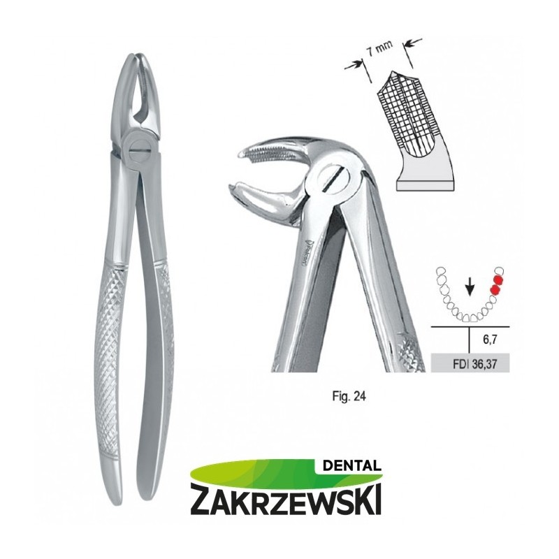 Клещи бертены фиг.24 для нижних левых моляров Falcon