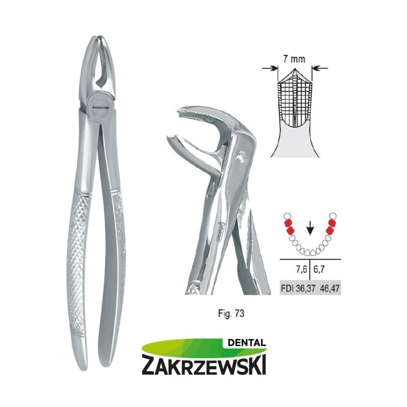 Клещи бертены фиг.73 для нижних моляров Falcon