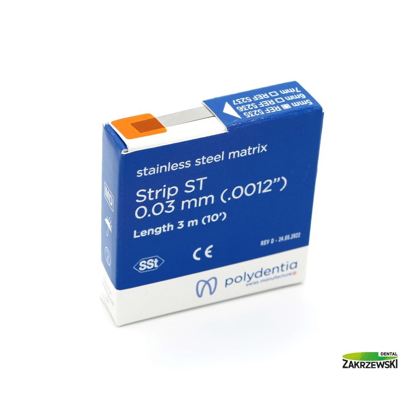 Металлическая полоса Matrix Strip GR. 0, 03 мм длина 3 м. Polydentia