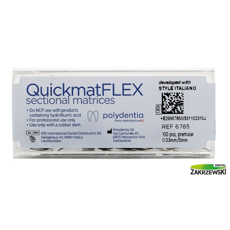 QuickmatFlex полосы Титан. grub. 0,03 мм ОП.100 шт. Polydentia