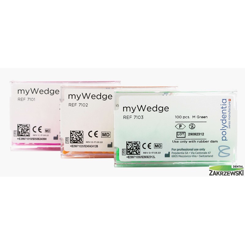 Пластиковые клинья myWedge op. 100 шт. Polydentia