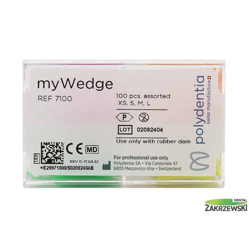 Пластиковые клинья mywedge ассортимент 7100 op. 4x25 шт.