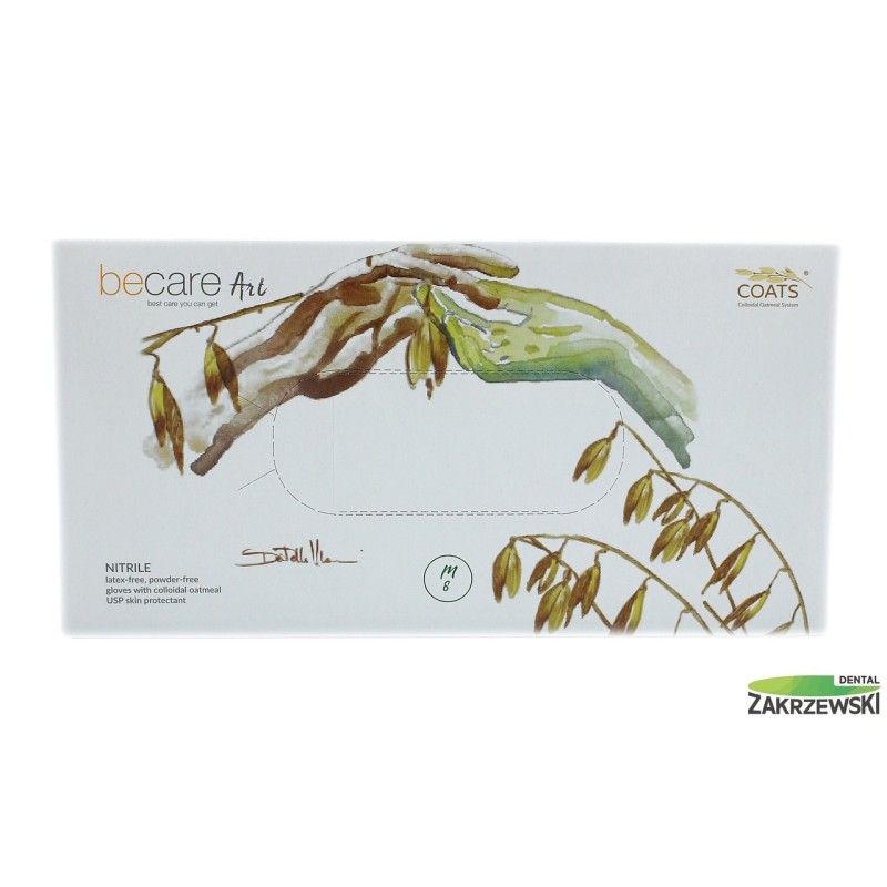 Перчатки нитриловые овсяные 200 шт.