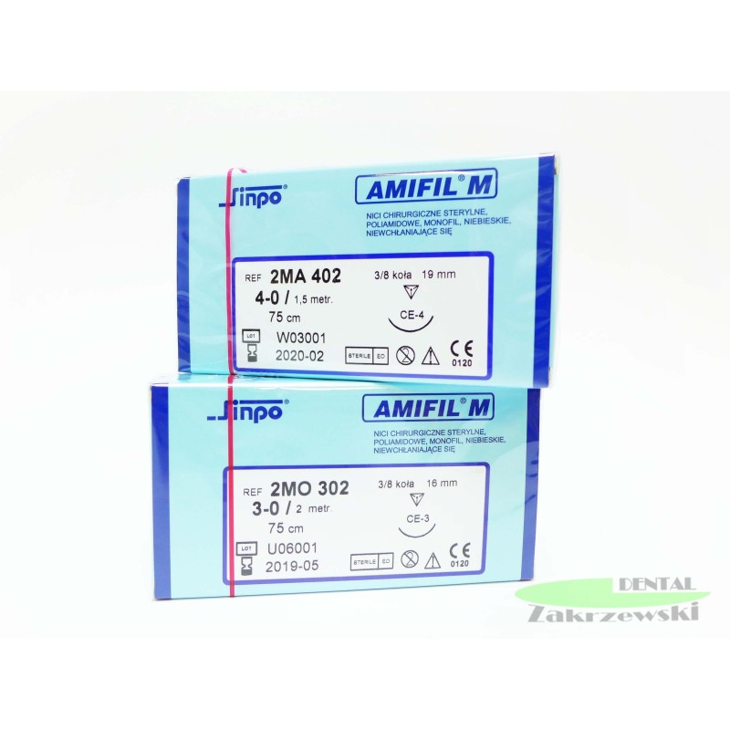 Неабсорбируемая хирургическая нить Amifil M 5/0 Sinpo