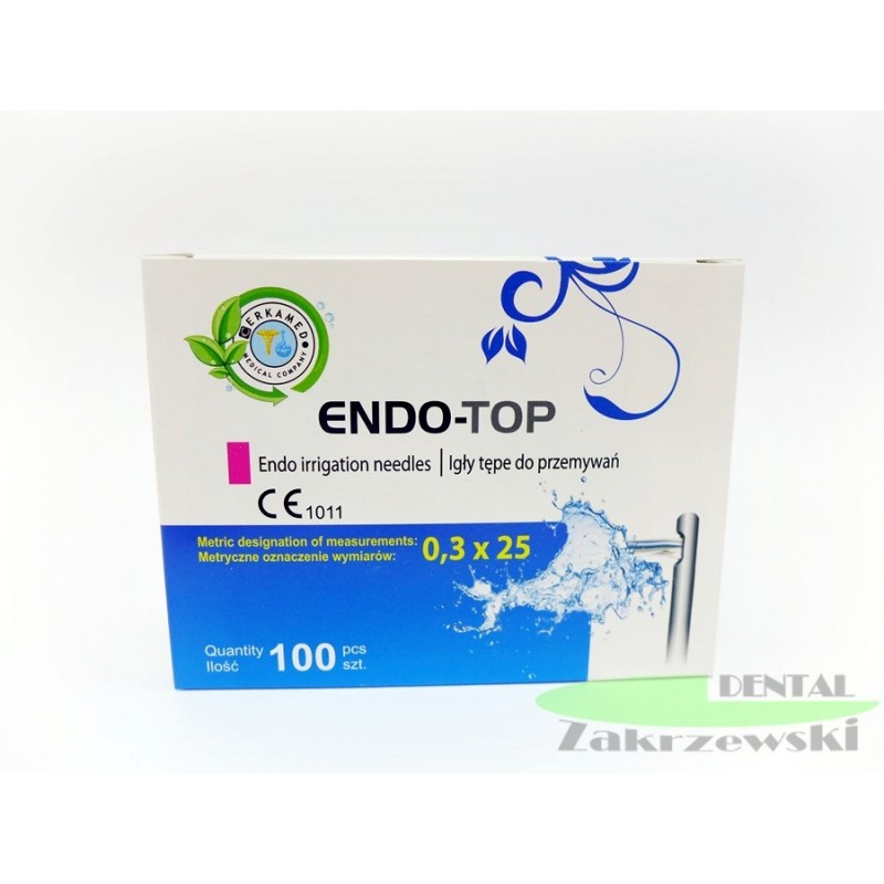 Иглы для промывки Кан. Endotop 0,3/25 mm.op.100 шт. Церковь