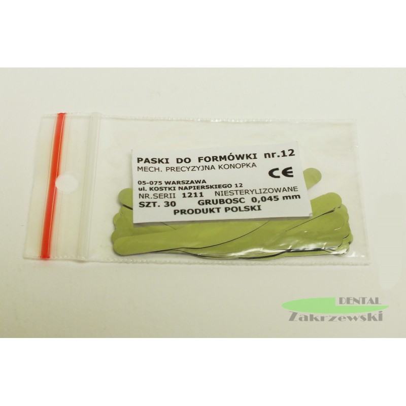 Плоские металлические полосы с животиком. op.30 шт. Конопка