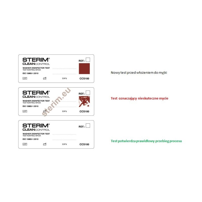 Тесты Sterim для проверки стиральных машин ultradz. Op.100 шт.